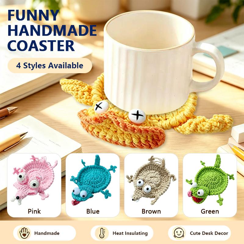 Coffee Tea Knits - Posavasos de Animales Tejidos a Crochet,