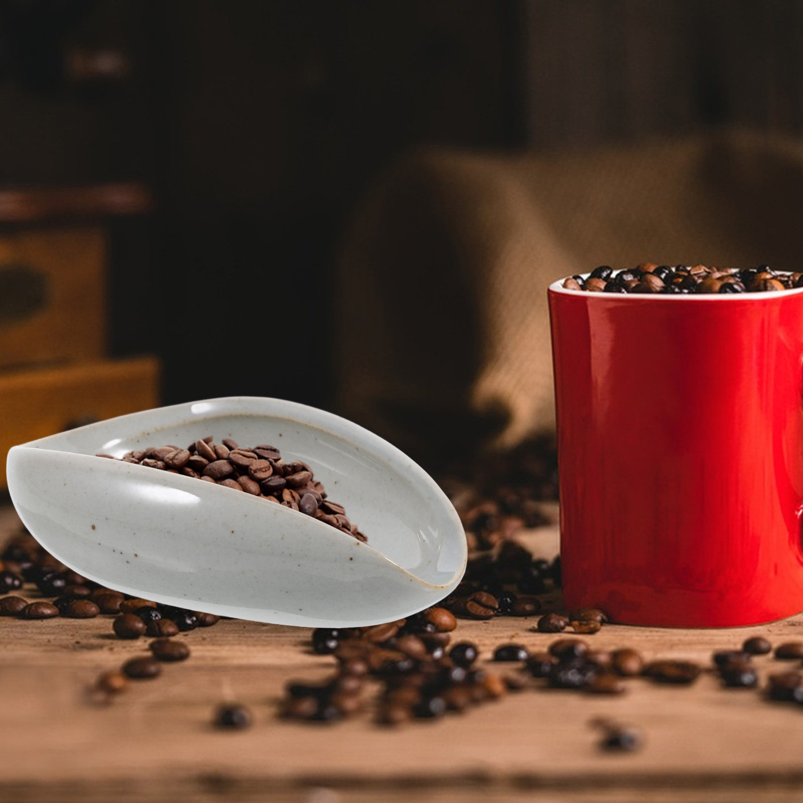 Coffee Tea And Bean - Bandeja Dosificadora de Granos de Café