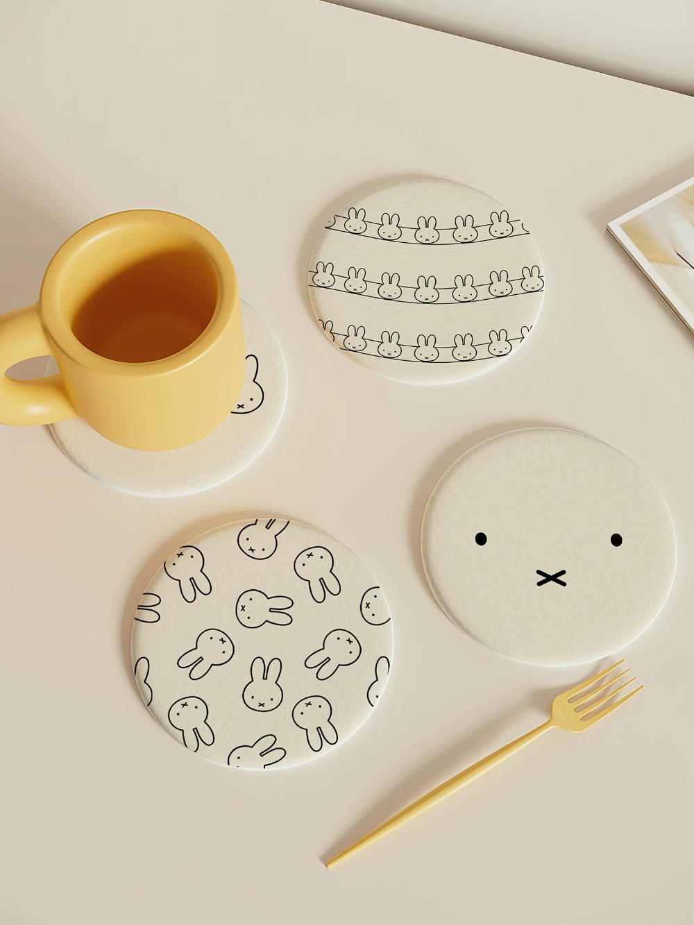 Coffee Y Tea - Posavasos de barro de diatomeas Miffy,