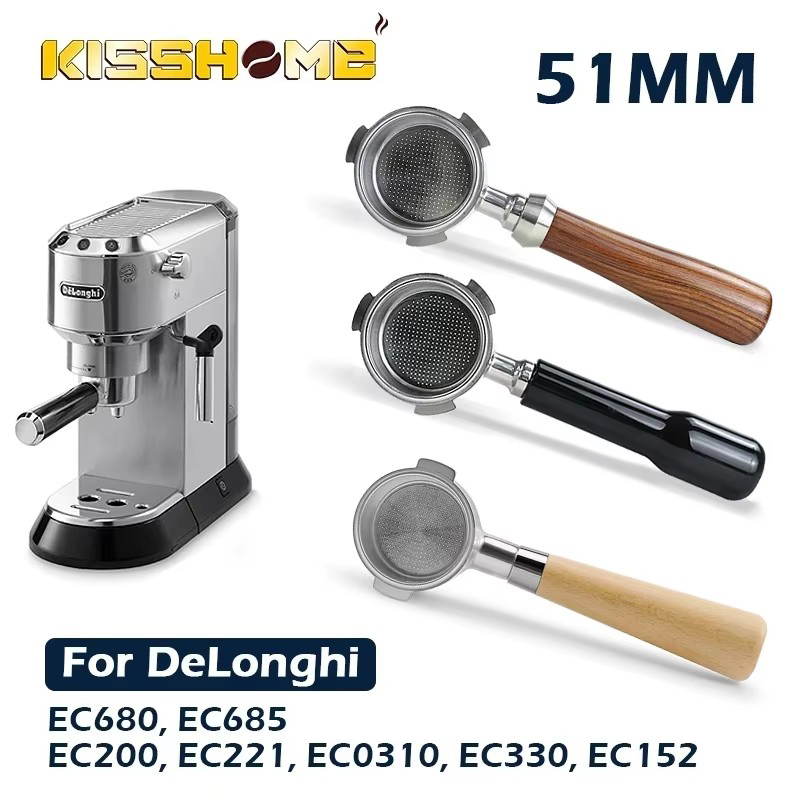 Coffee Tea Making Machine - Portafiltro sin fondo para café, 51MM,