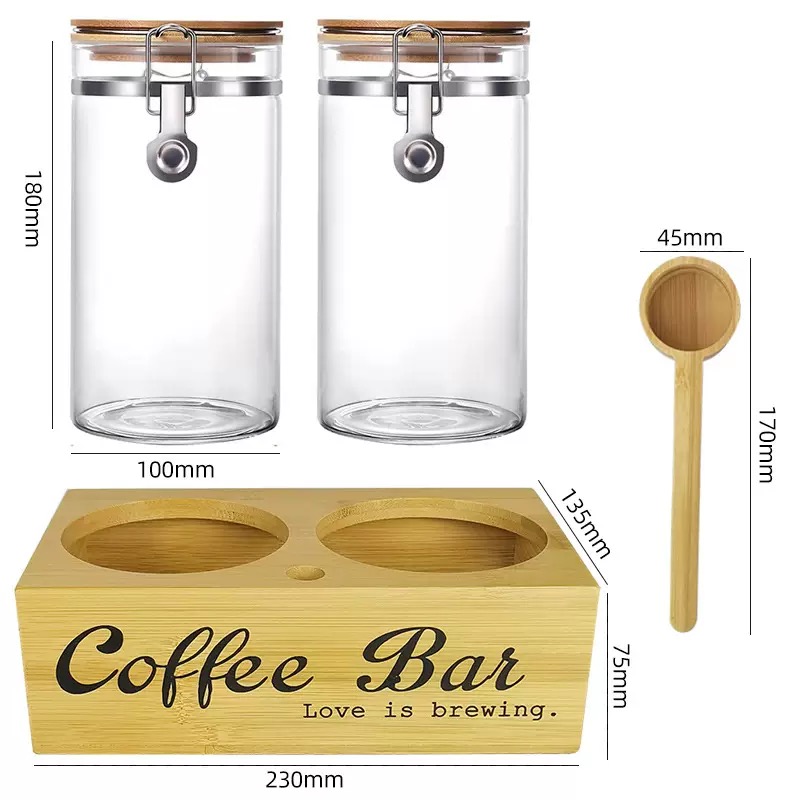 Coffee Tea And Bean - Frascos de almacenamiento de café, paquete