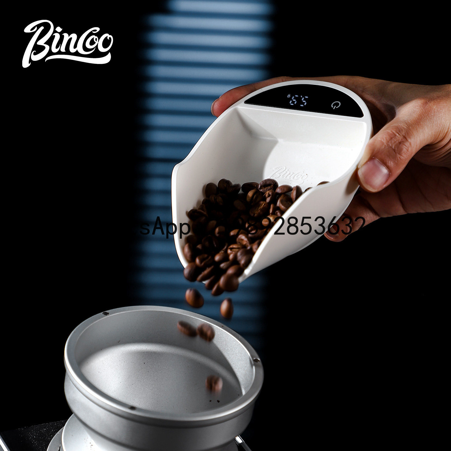 Coffee Tea And Bean - Báscula electrónica XL para café, plato