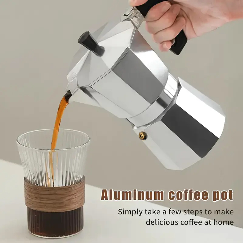 Coffee Tea Making Machine - Cafetera Moka Clásica de Aluminio de