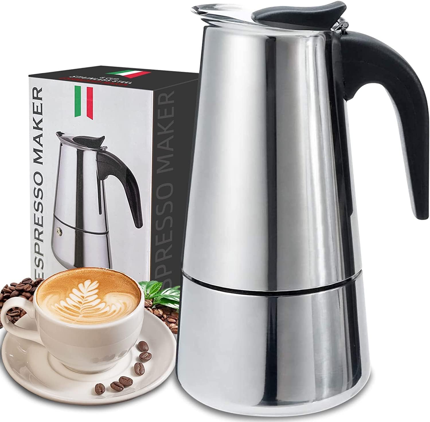 Coffee Tea Making Machine - 4/6/9 tazas Moka Pot Caffe Tazas