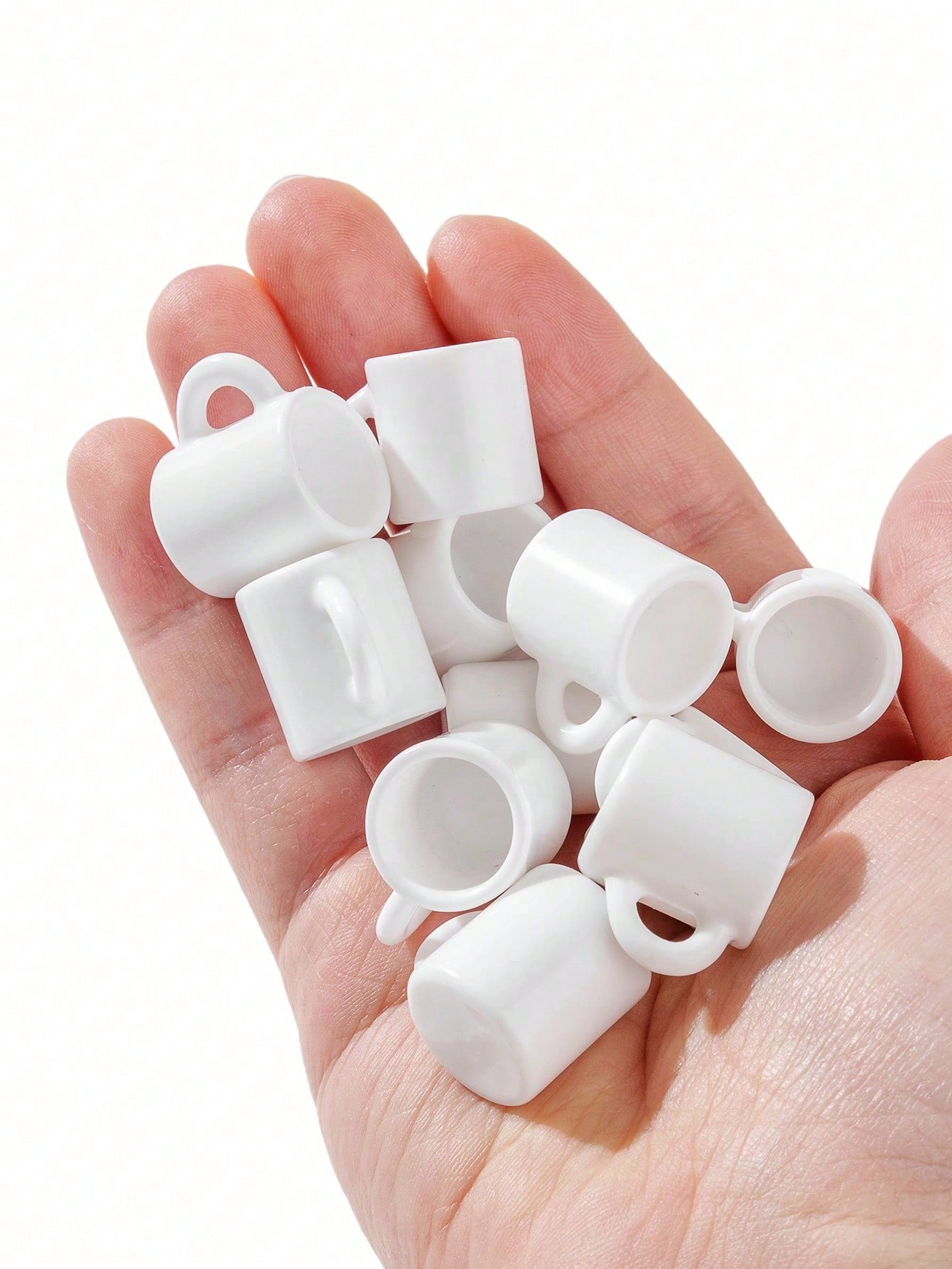 Coffee Y Tea - 10 tazas blancas en miniatura para