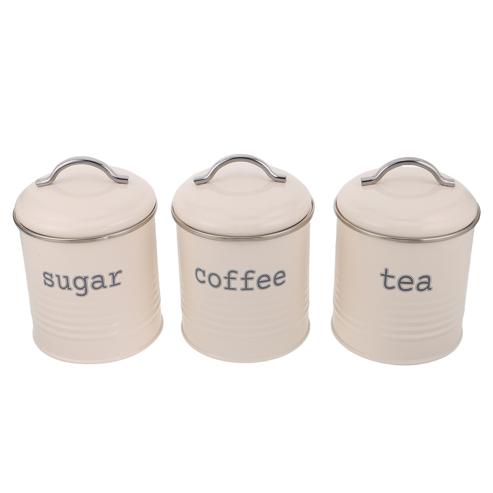 Coffee Tea And Bean - Juego de 3 Recipientes Herméticos para
