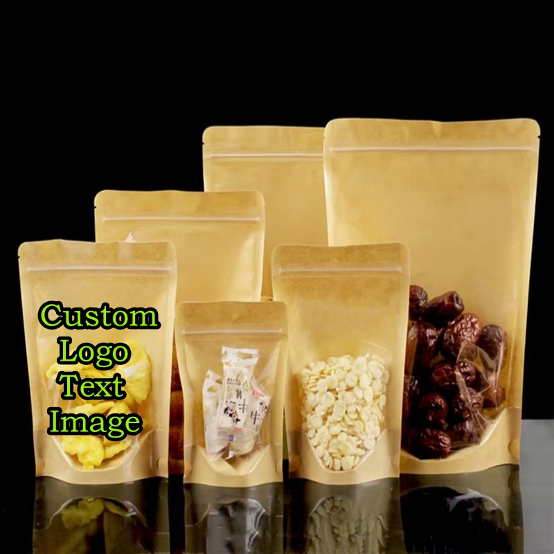 Coffee Tea House - 100 Bolsas de Papel Kraft Transparente