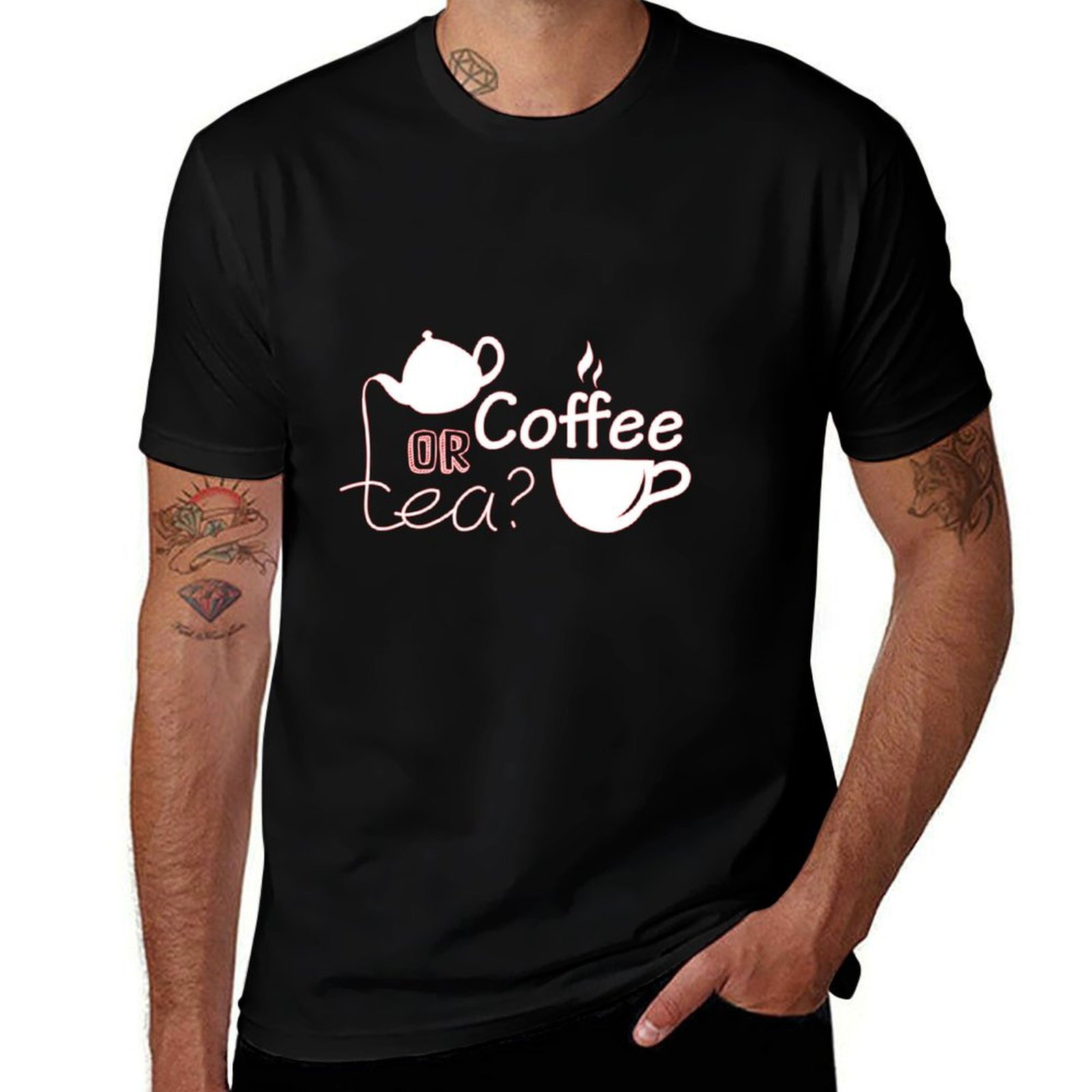Coffee Tea Knits - Camiseta de café o té, camisetas