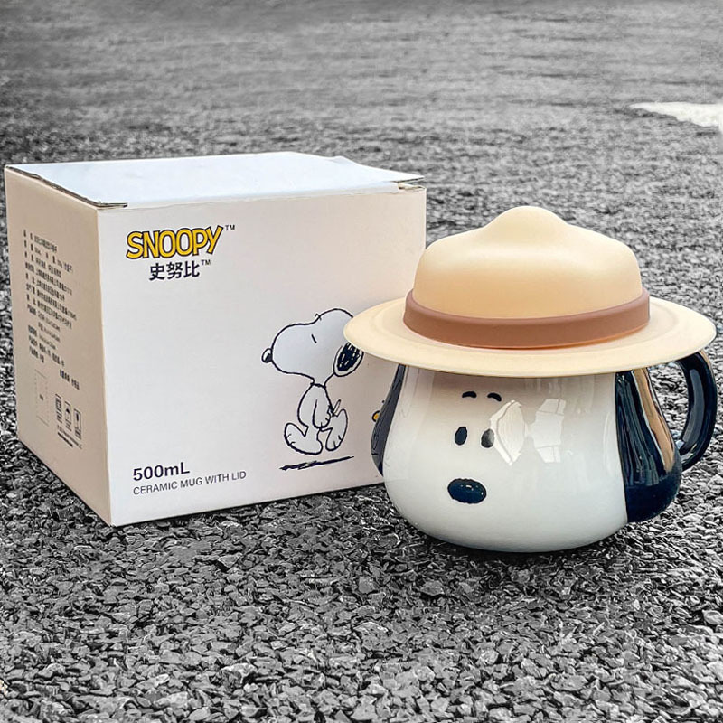 Coffee Tea Room - Taza de Cerámica Snoopy, Linda Taza