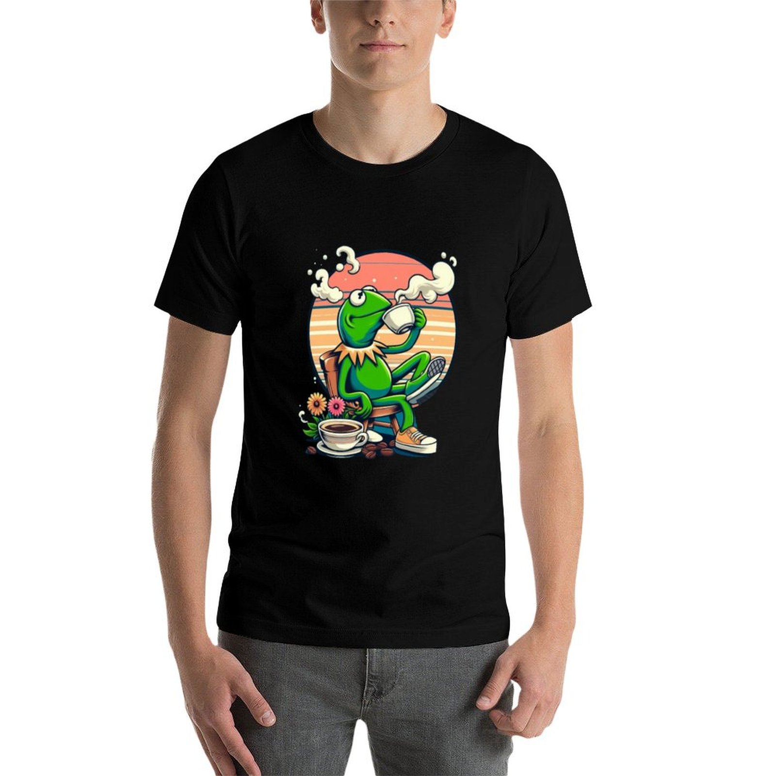 Gif de Kermit tomando té. El d - Coffee Tea Festival reseña y precio