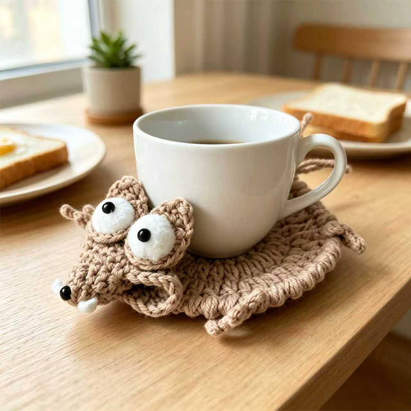 Posavasos de Animales Tejidos  - Coffee Tea Knits reseña y precio