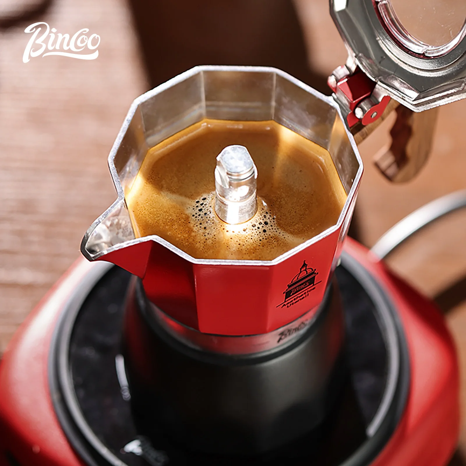 Bincoo-café Moka de doble válv - Coffee Tea Making Machine reseña y precio
