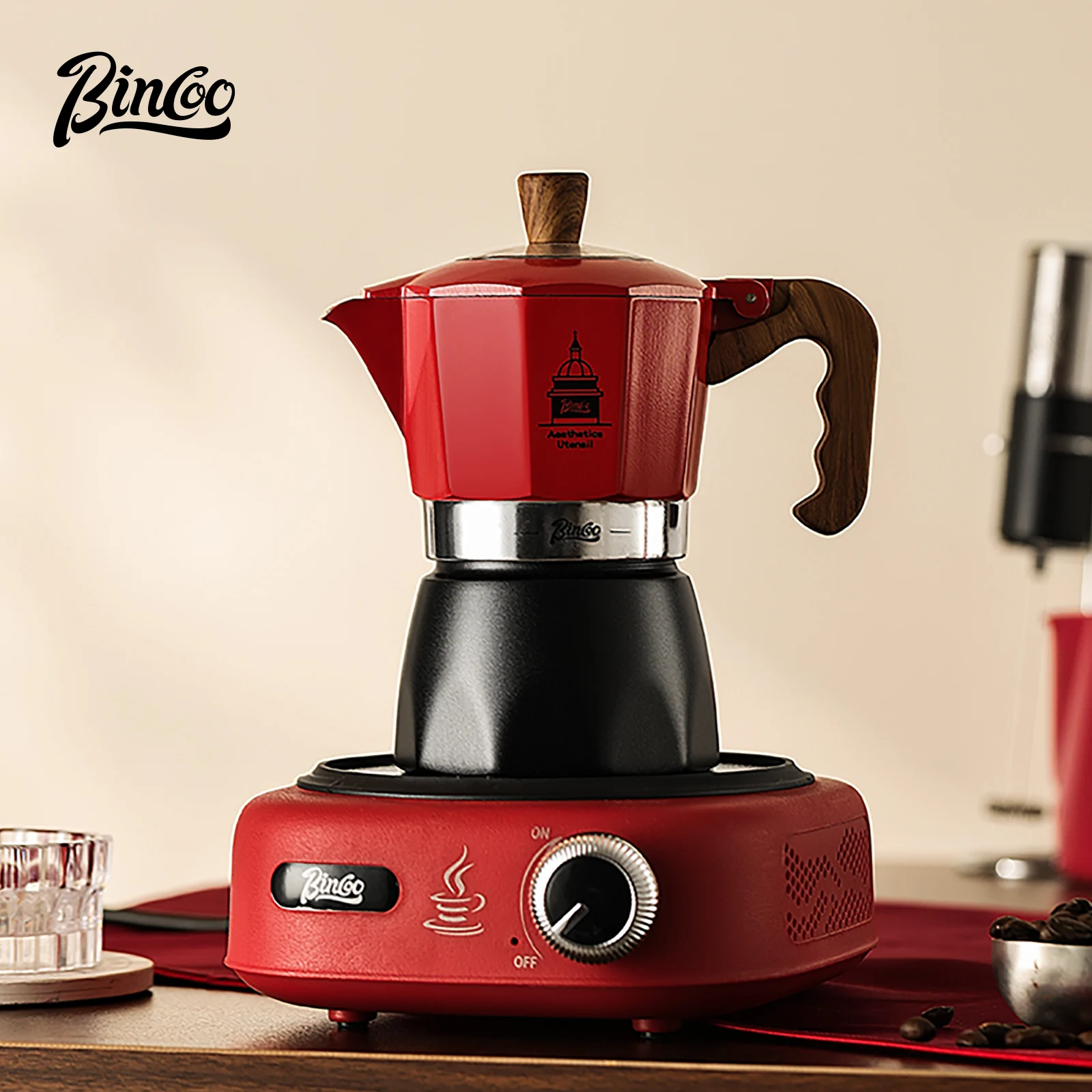 Bincoo-café Moka de doble válv - Coffee Tea Making Machine reseña y precio