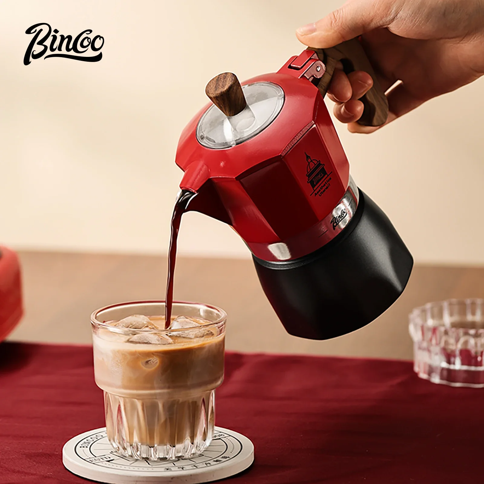 Bincoo-café Moka de doble válv - Coffee Tea Making Machine reseña y precio