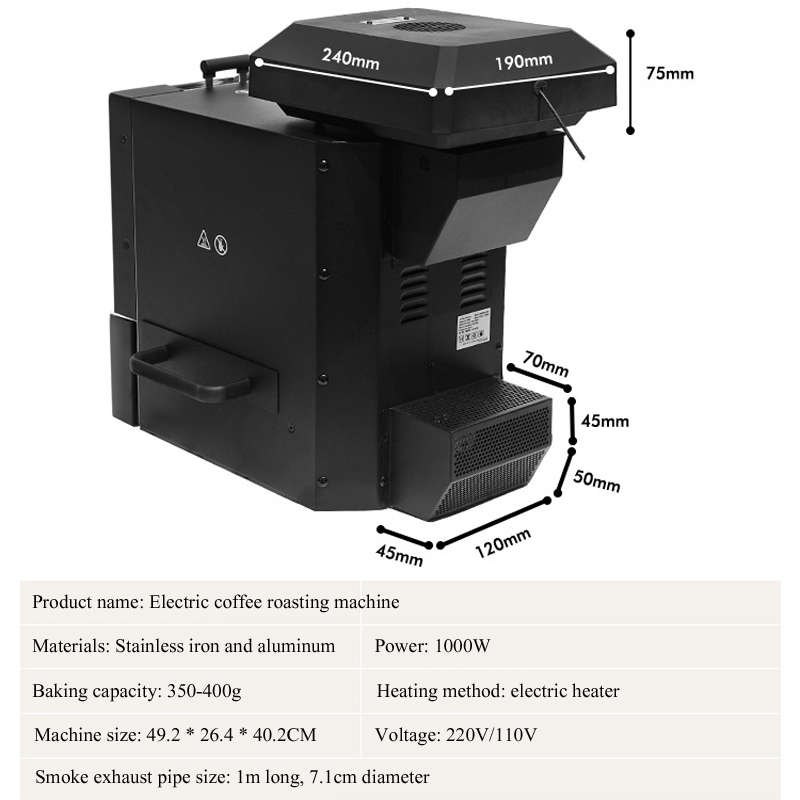 Máquina eléctrica para asar gr - Coffee Bean & Tea Menu reseña y precio