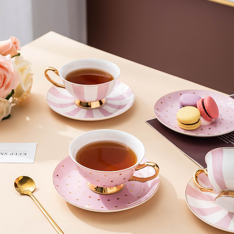 Tazas de Café de Cerámica Rosa - Coffee Tea Drink reseña y precio