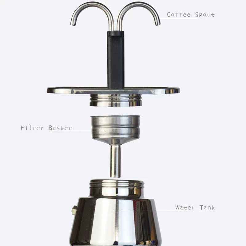 Mini olla Moka de 200ML, doble - Coffee Tea Making Machine reseña y precio