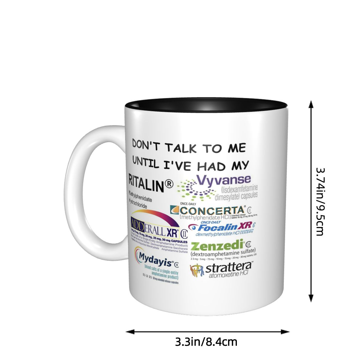 Taza de cerámica divertida con - Coffee Tea You And Me reseña y precio