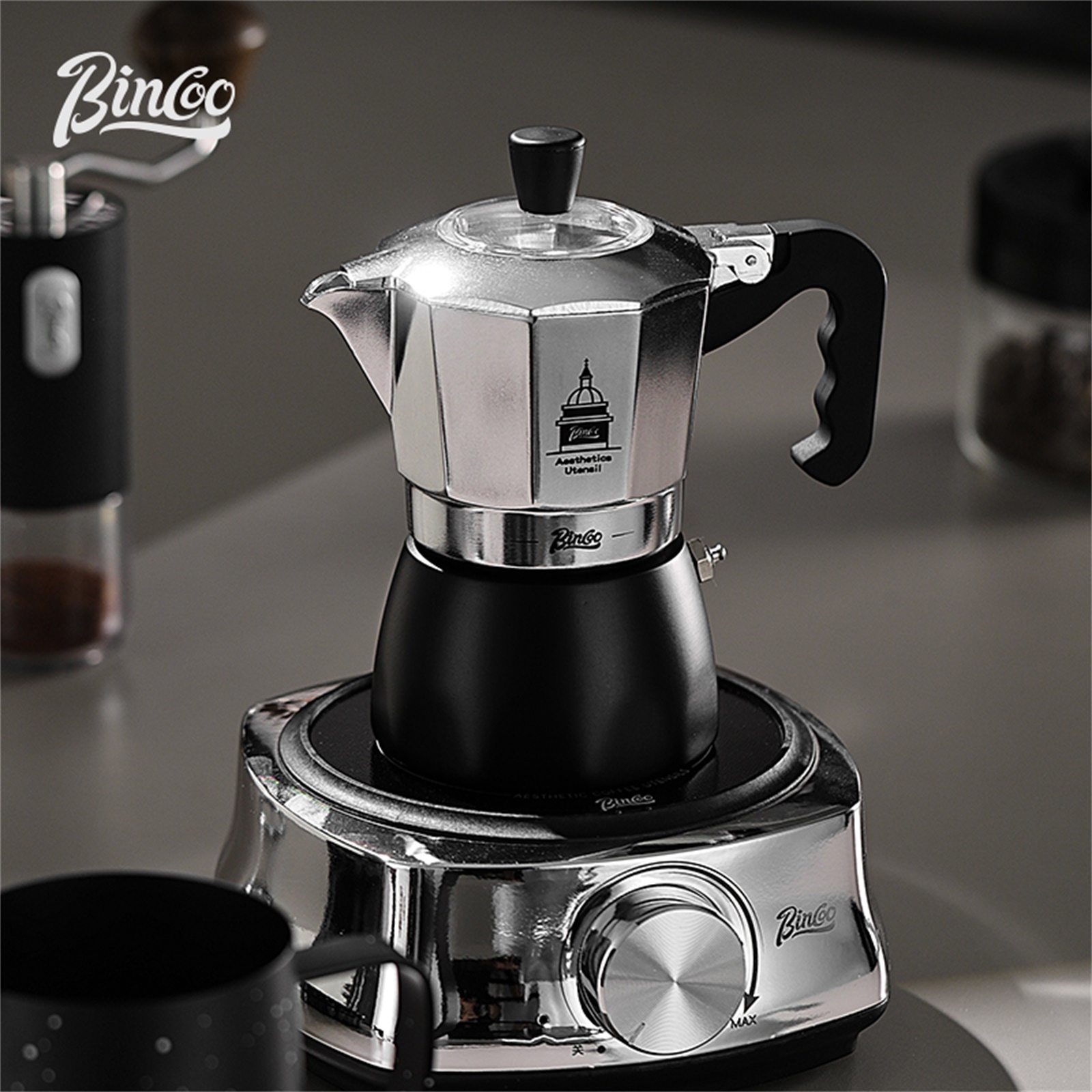 BINCOO Olla Moka de doble válv - Coffee Tea Making Machine reseña y precio