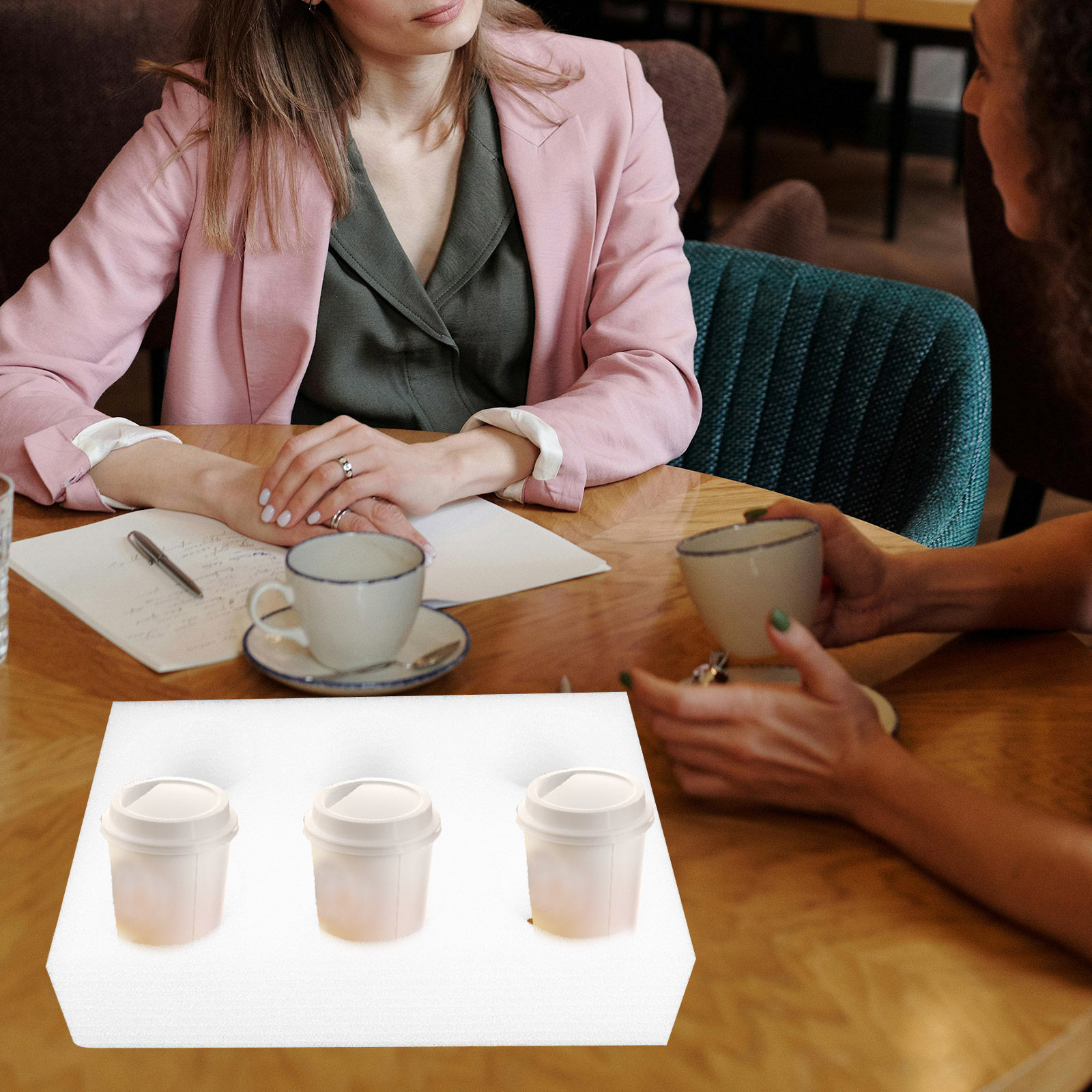 Portavasos de 2 piezas con múl - Coffee Tea Drink reseña y precio