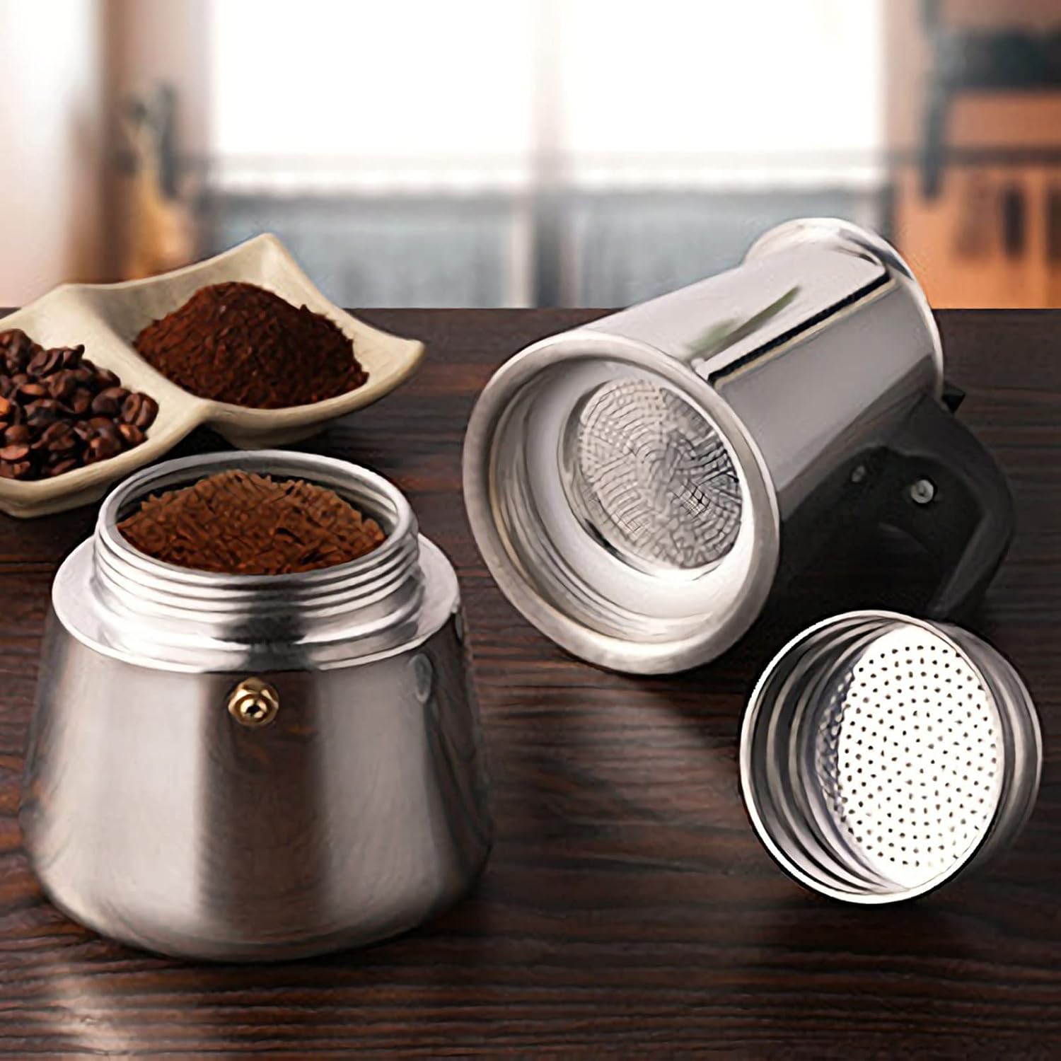 4/6/9 tazas Moka Pot Caffe Taz - Coffee Tea Making Machine reseña y precio