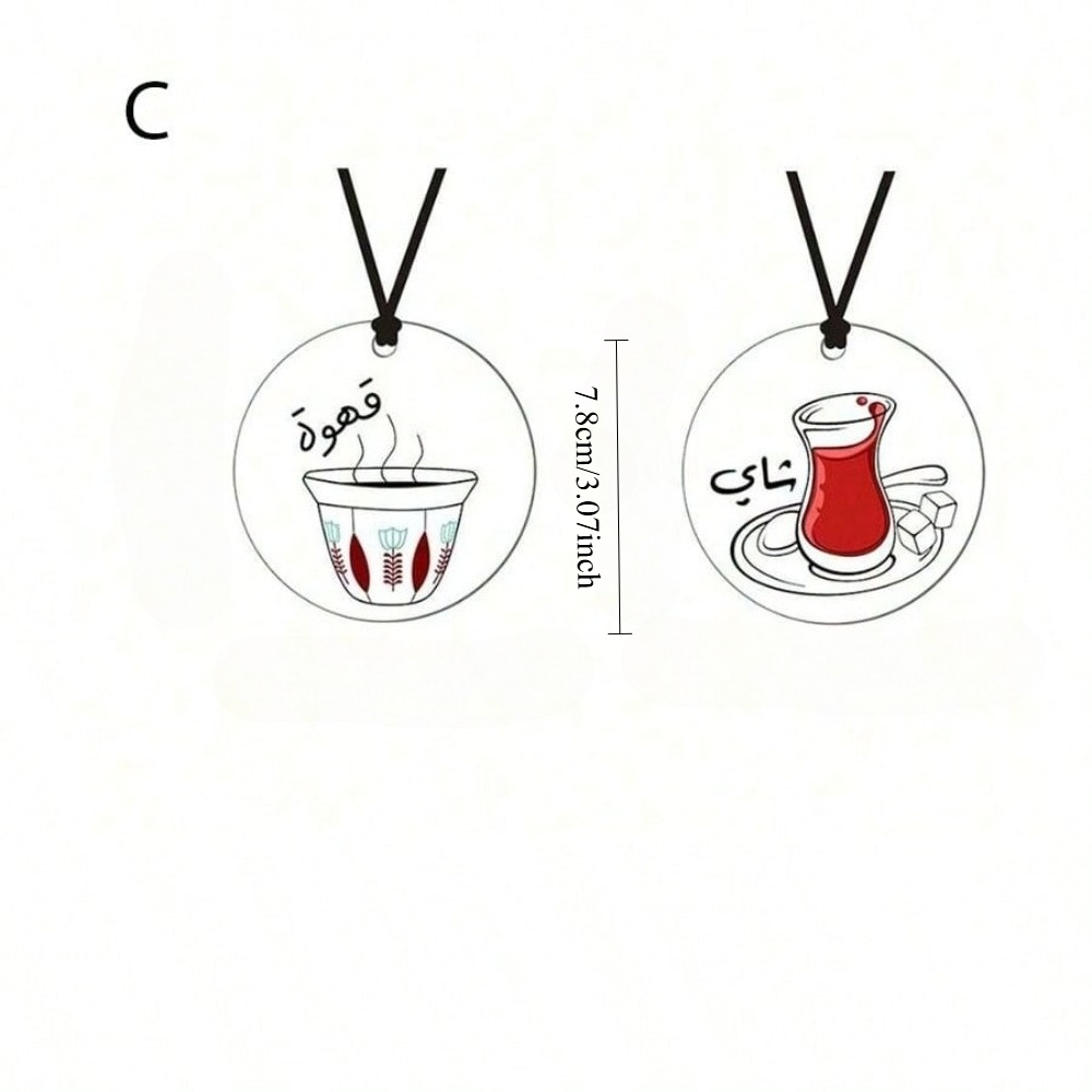 Colgantes acrílicos negros de  - Coffee Tea Festival reseña y precio