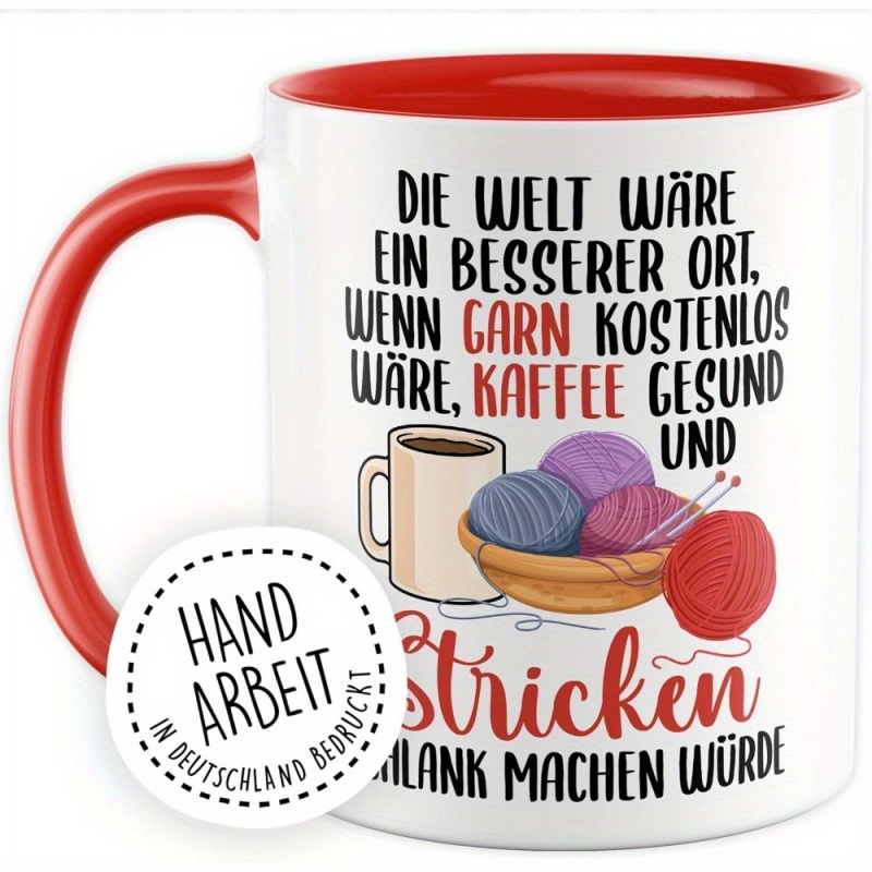 1 Taza divertida para tejer -  - Coffee Tea You And Me reseña y precio