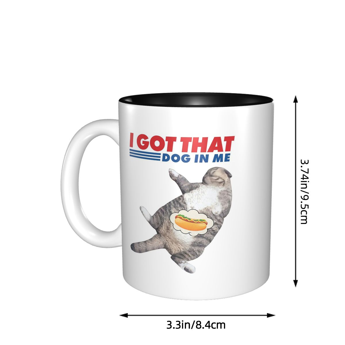Taza con la frase 'I Got That  - Coffee Tea You And Me reseña y precio