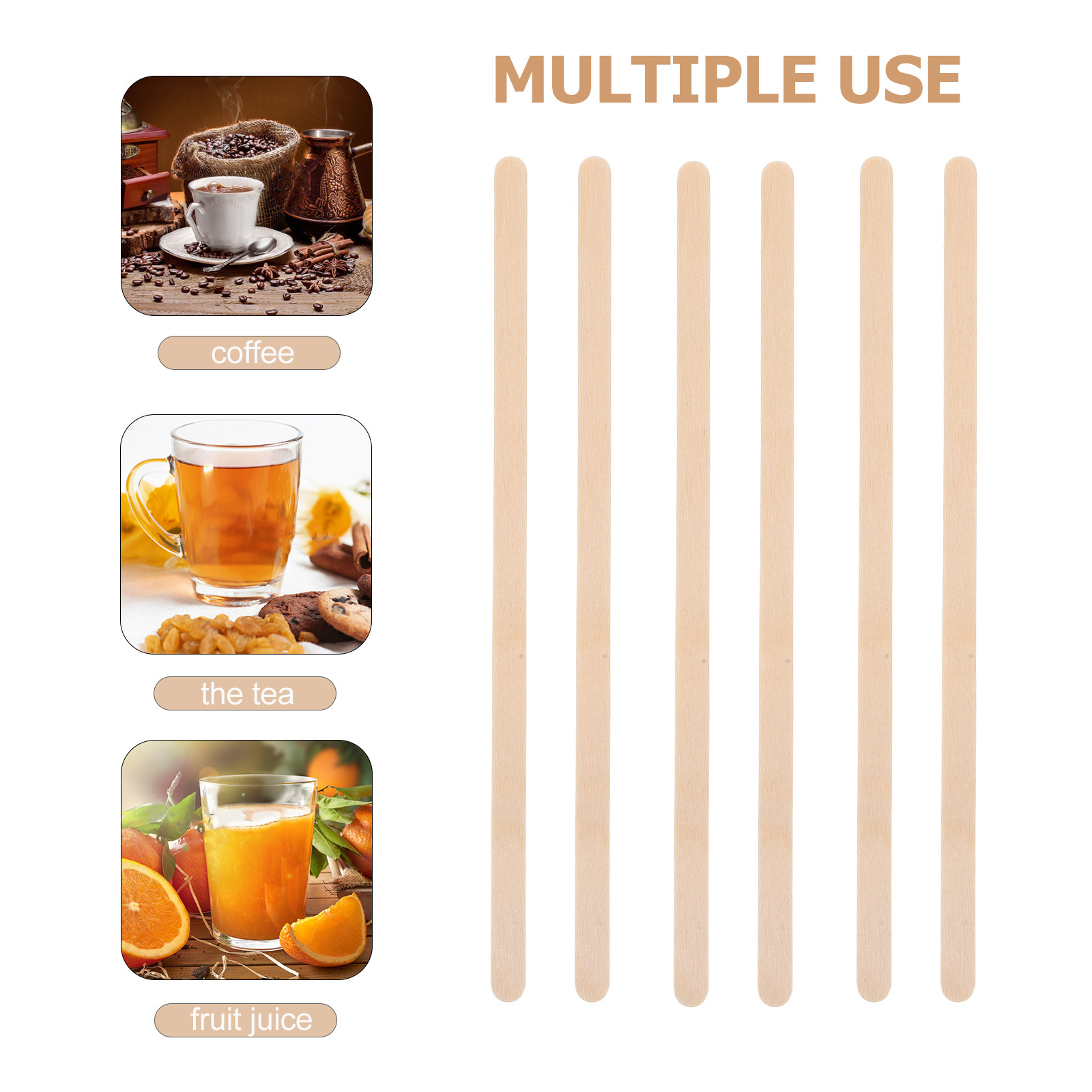 1000 Palitos de Madera para Ca - Coffee Tea Drink reseña y precio