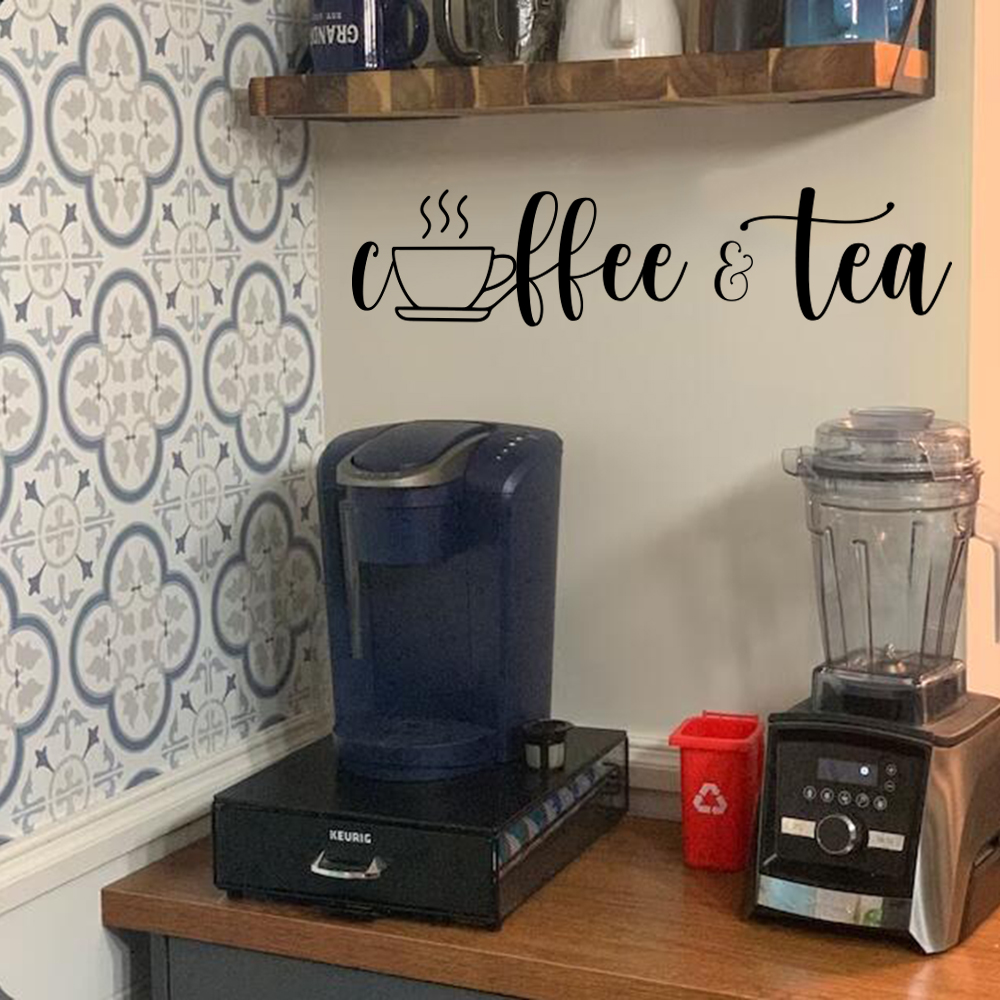 Pegatina de pared para ventana - Switching Coffee To Tea reseña y precio