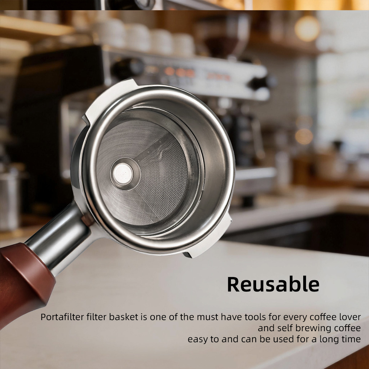 Cesta de filtro de 58 mm para  - Coffee Tamper Leveler reseña y precio